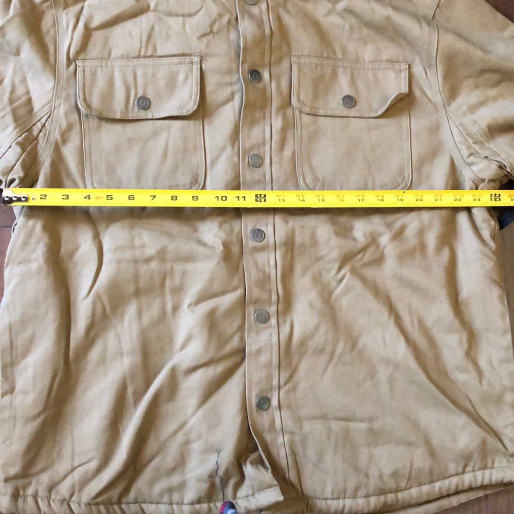 Jachs Men's Sherpa Lined Canvas Shirt Jacket - Picture 6 of 8